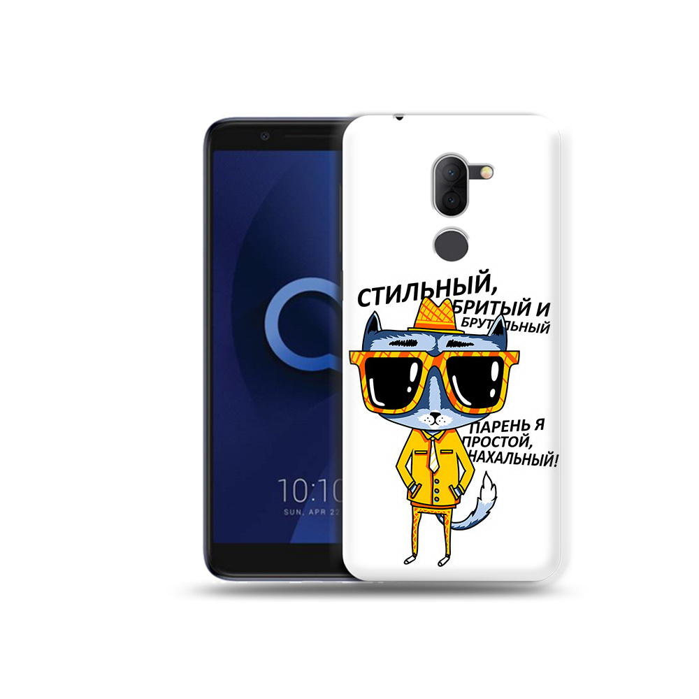 

Чехол MyPads Tocco для Alcatel 3X стильный кот (PT112114.674.625), Прозрачный, Tocco