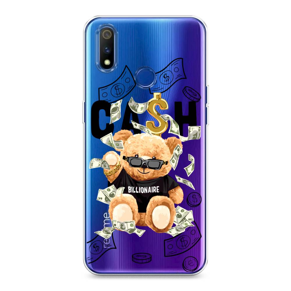 

Чехол на Realme 3 Pro "Big cash", Черный;серый;бежевый, 251250-6