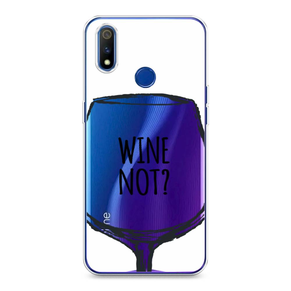 

Чехол на Realme 3 Pro "Wine not white", Белый, 251250-6