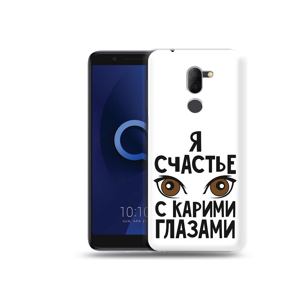 

Чехол MyPads Tocco для Alcatel 3X счастье с карими глазами (PT112114.674.634), Прозрачный, Tocco