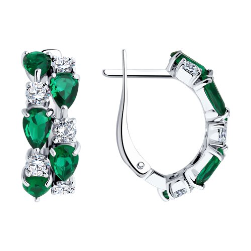 

Серьги из серебра TEO MAORI 894026475, фианит, 894026475