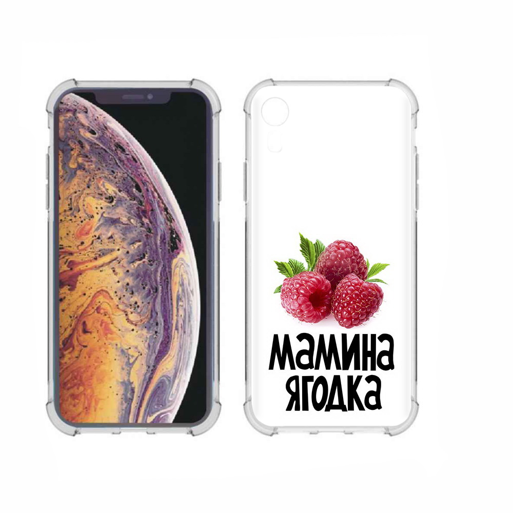 

Чехол MyPads Tocco для Apple iPhone XR мамина ягодка, Прозрачный, Tocco