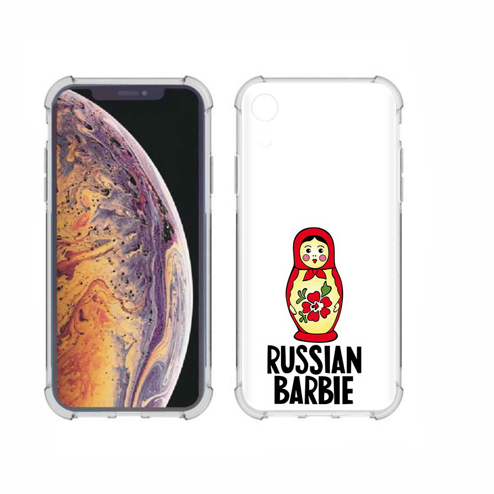 

Чехол MyPads Tocco для Apple iPhone XR матрешка, Прозрачный, Tocco
