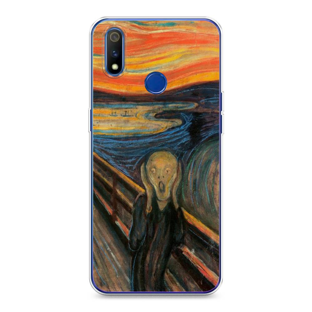 

Чехол Awog на Realme 3 Pro "Крик", Разноцветный, 251250-9