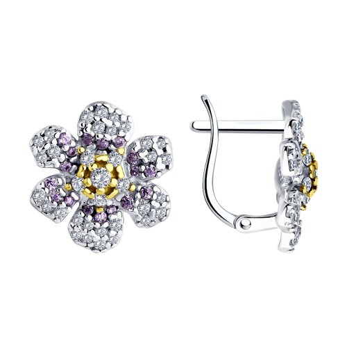 

Серьги из серебра TEO MAORI 894026491, фианит, 894026491