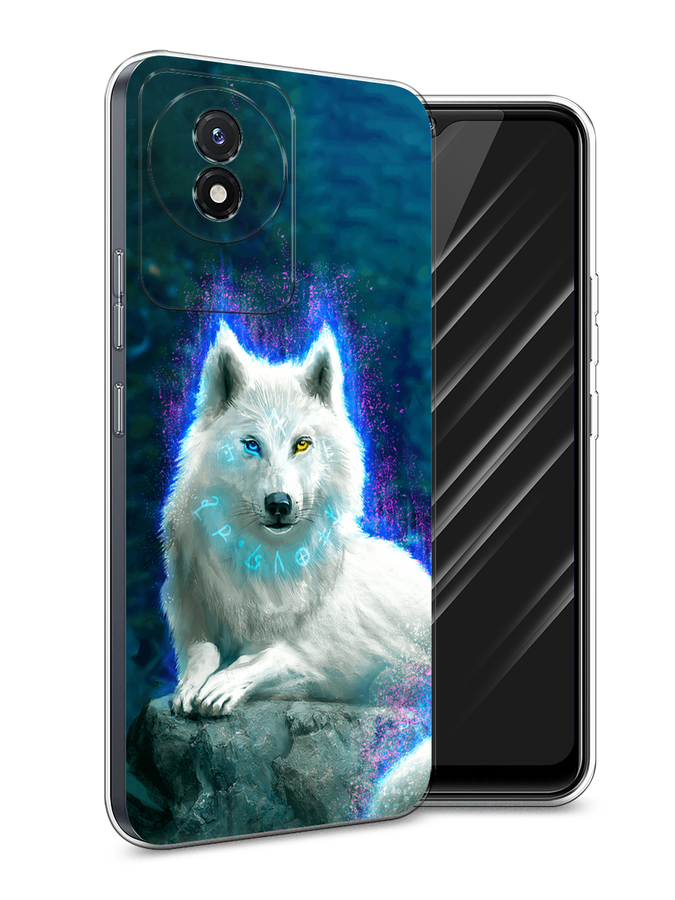 

Чехол Awog на Vivo Y02 "Белоснежный волк", Белый;зеленый;фиолетовый, 268150-2