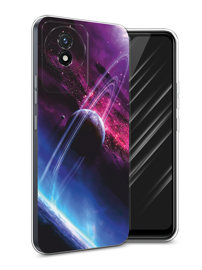 

Чехол Awog на Vivo Y02 "Космос 17", Черный;фиолетовый, 268150-4
