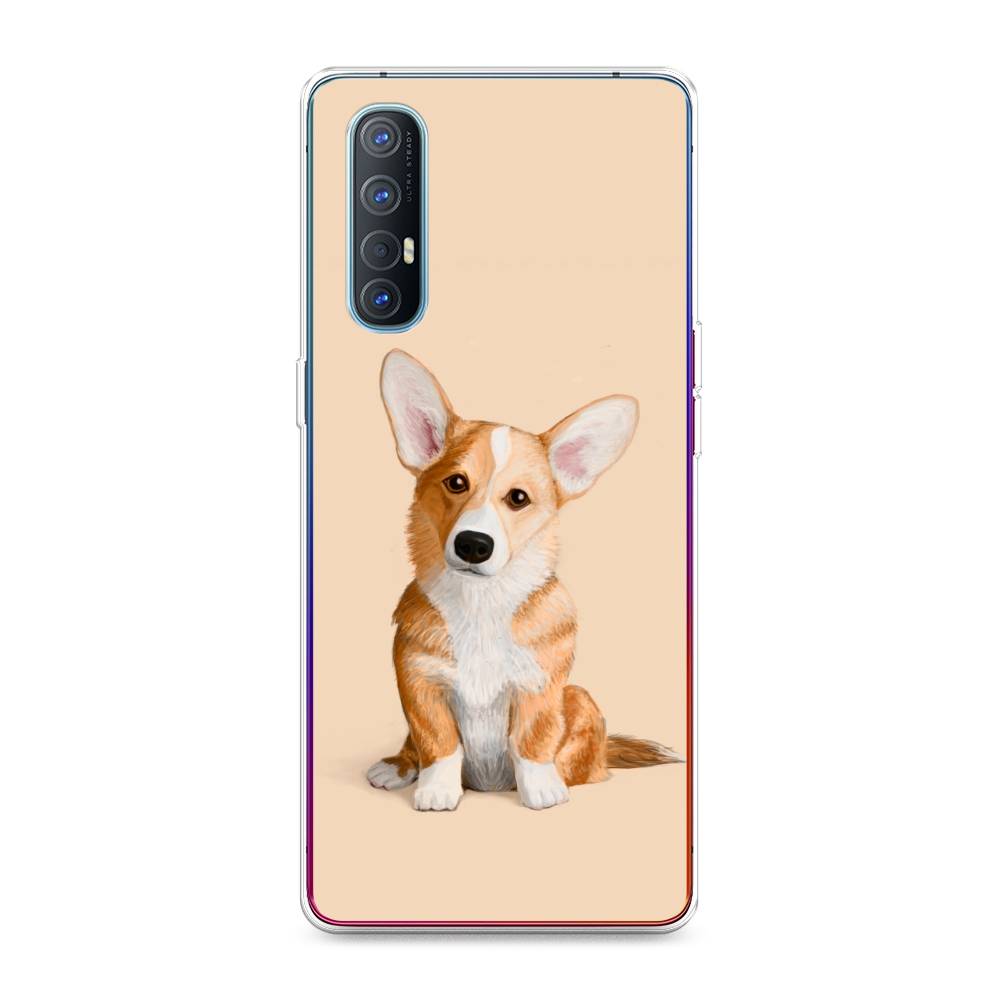 

Чехол для Oppo Reno 3 Pro "Грустный Корги", Коричневый;бежевый, 252550-1