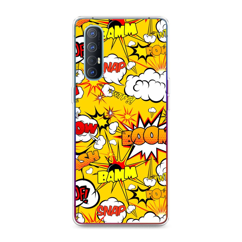 

Чехол для Oppo Reno 3 Pro "Поп Арт эффекты", Желтый;белый;оранжевый, 252550-6