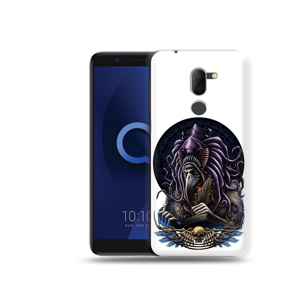 

Чехол MyPads Tocco для Alcatel 3X умный ворон (PT112114.674.650), Прозрачный, Tocco