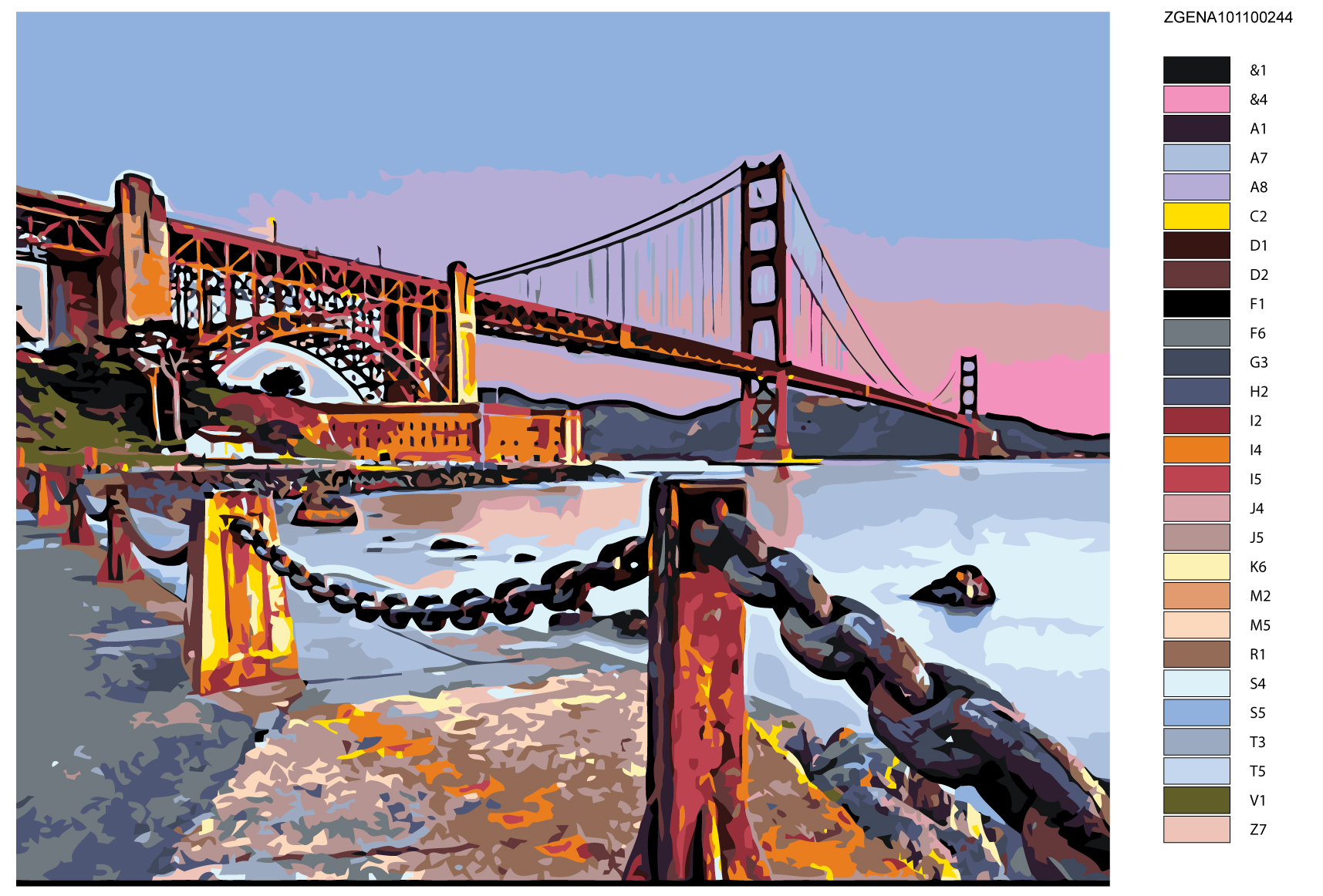 

Картина по номерам, Живопись по номерам, 48 х 60, ZGENA101100244, ZGENA101100244