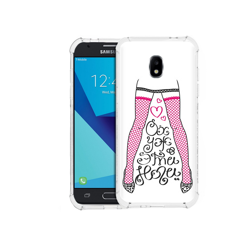 

Чехол MyPads Tocco для Samsung Galaxy J3 (2017) нарисованные ноги в чулках, Прозрачный, Tocco