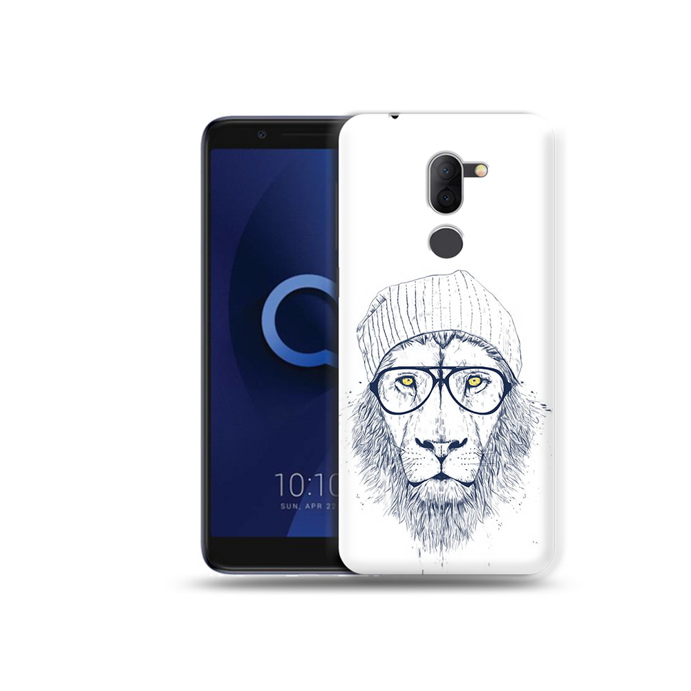 

Чехол MyPads Tocco для Alcatel 3X хиппи лев (PT112114.674.663), Прозрачный, Tocco