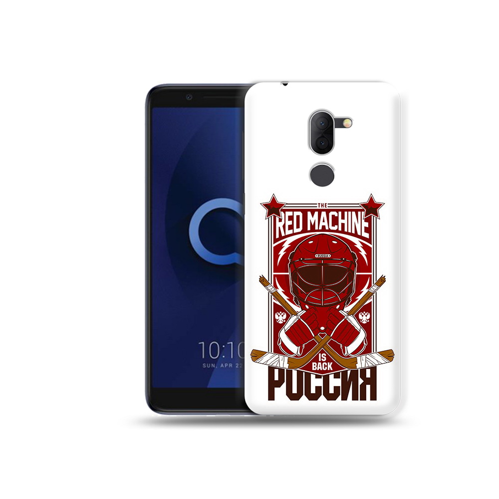

Чехол MyPads Tocco для Alcatel 3X хоккей россия (PT112114.674.666), Прозрачный, Tocco