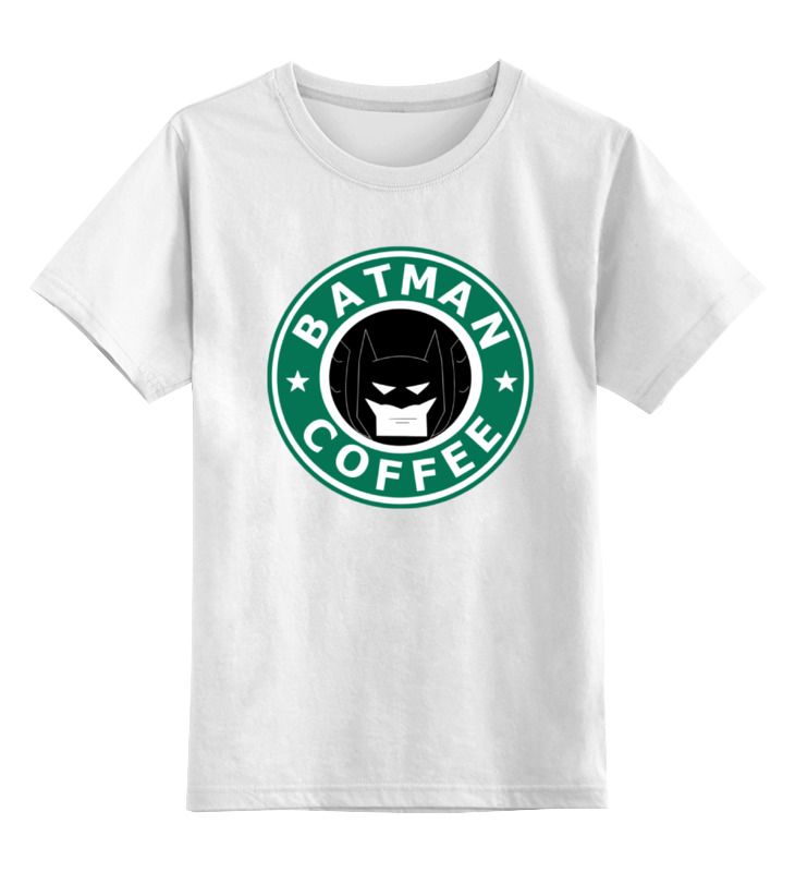

Футболка детская Printio Batman coffee цв. белый р. 152, Batman coffee