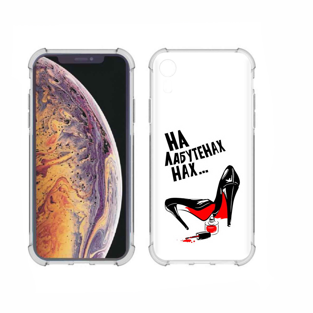 

Чехол MyPads Tocco для Apple iPhone XR на лабутенах, Прозрачный, Tocco