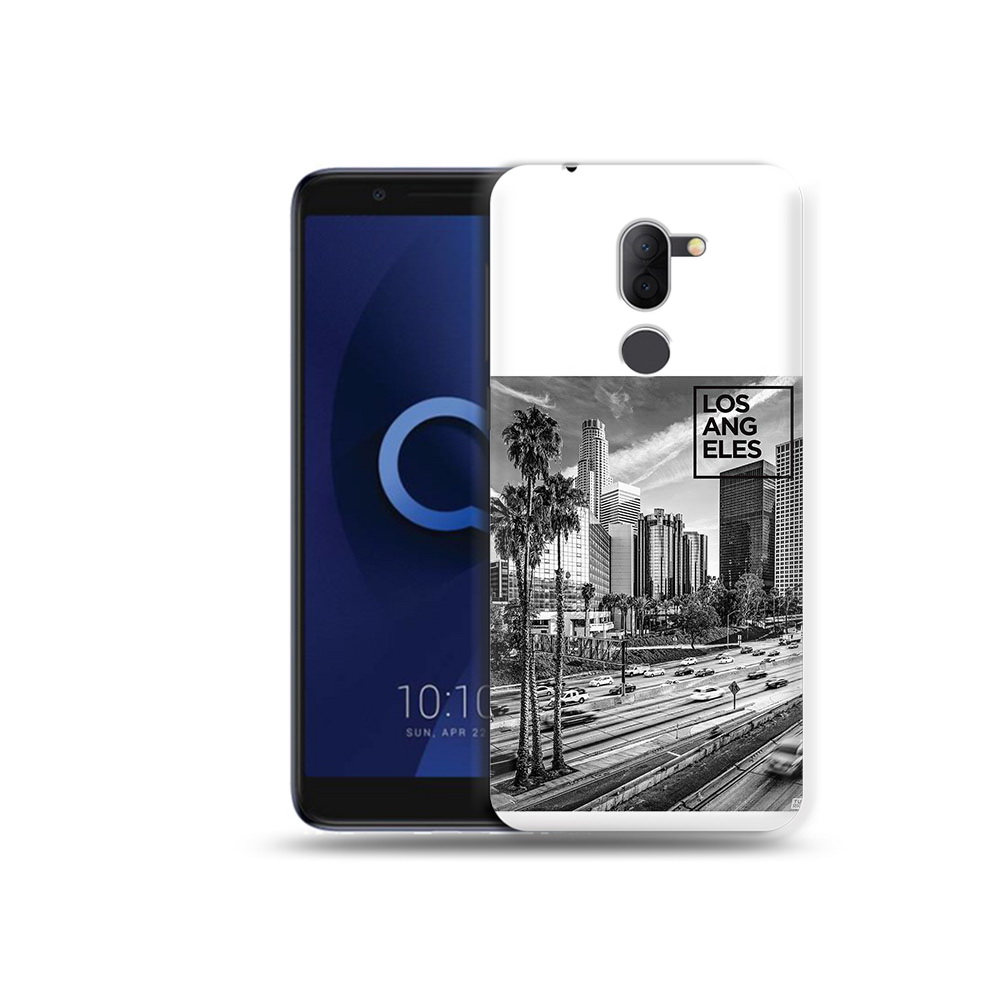 

Чехол MyPads Tocco для Alcatel 3X черно белый лос анджелес (PT112114.674.685), Прозрачный, Tocco