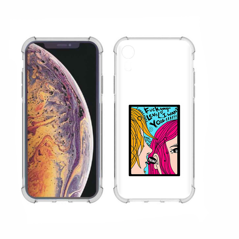 

Чехол MyPads Tocco для Apple iPhone XR Выпьем, Прозрачный, Tocco