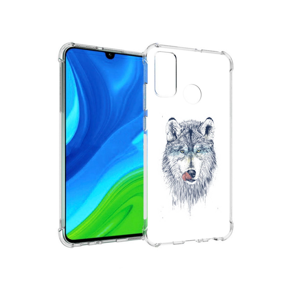 

Чехол MyPads Tocco для Huawei P Smart (2020) голодгый волк, Прозрачный, Tocco