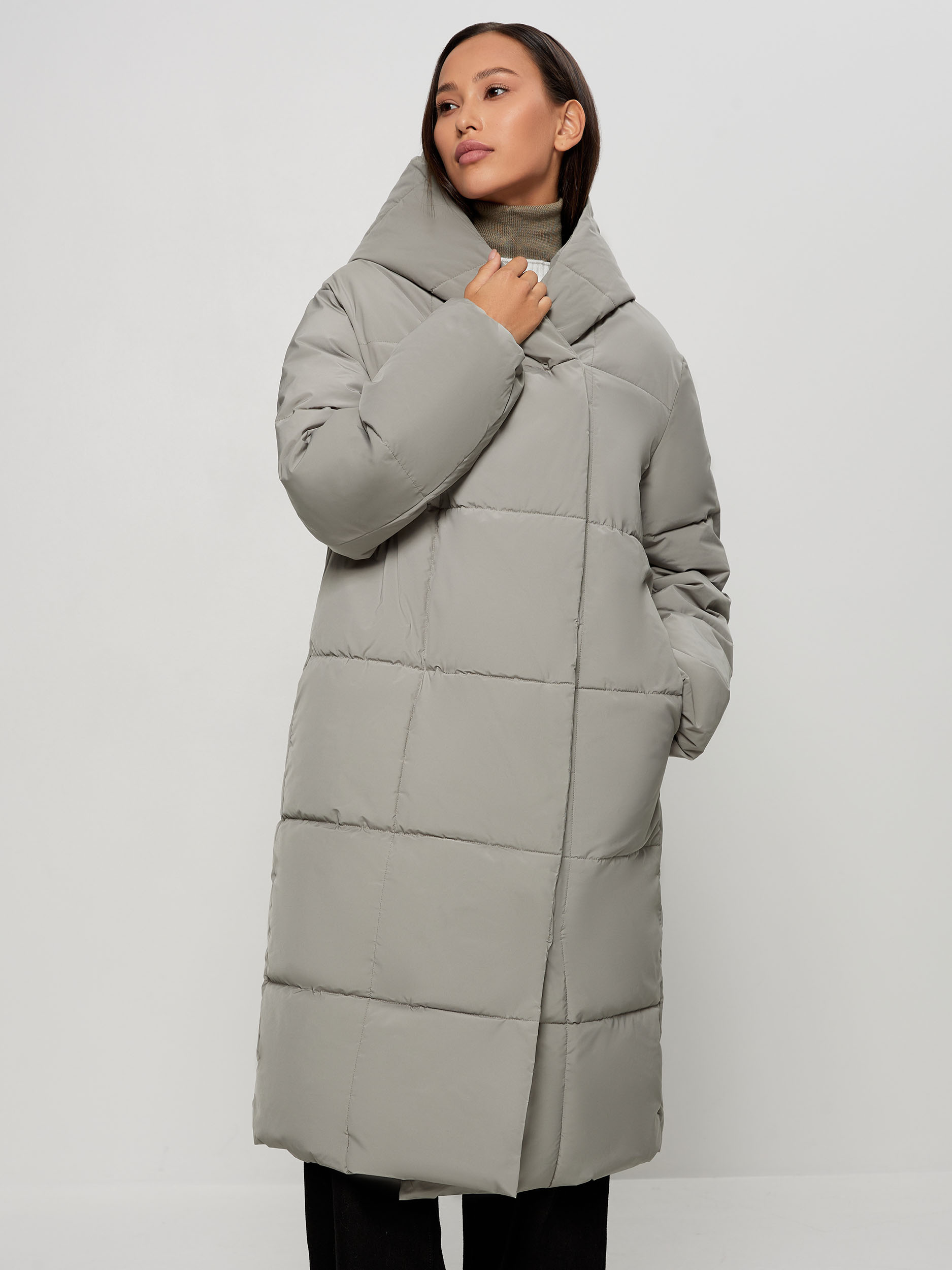 

Пальто женское ZARINA 2460400100-184 хаки L, 2460400100-184