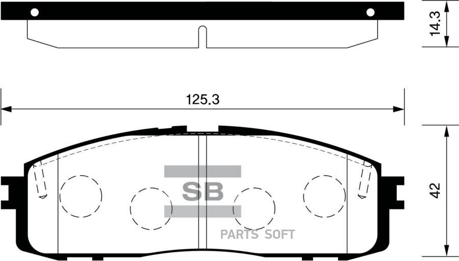 

Тормозные колодки Sangsin brake передние SP1123