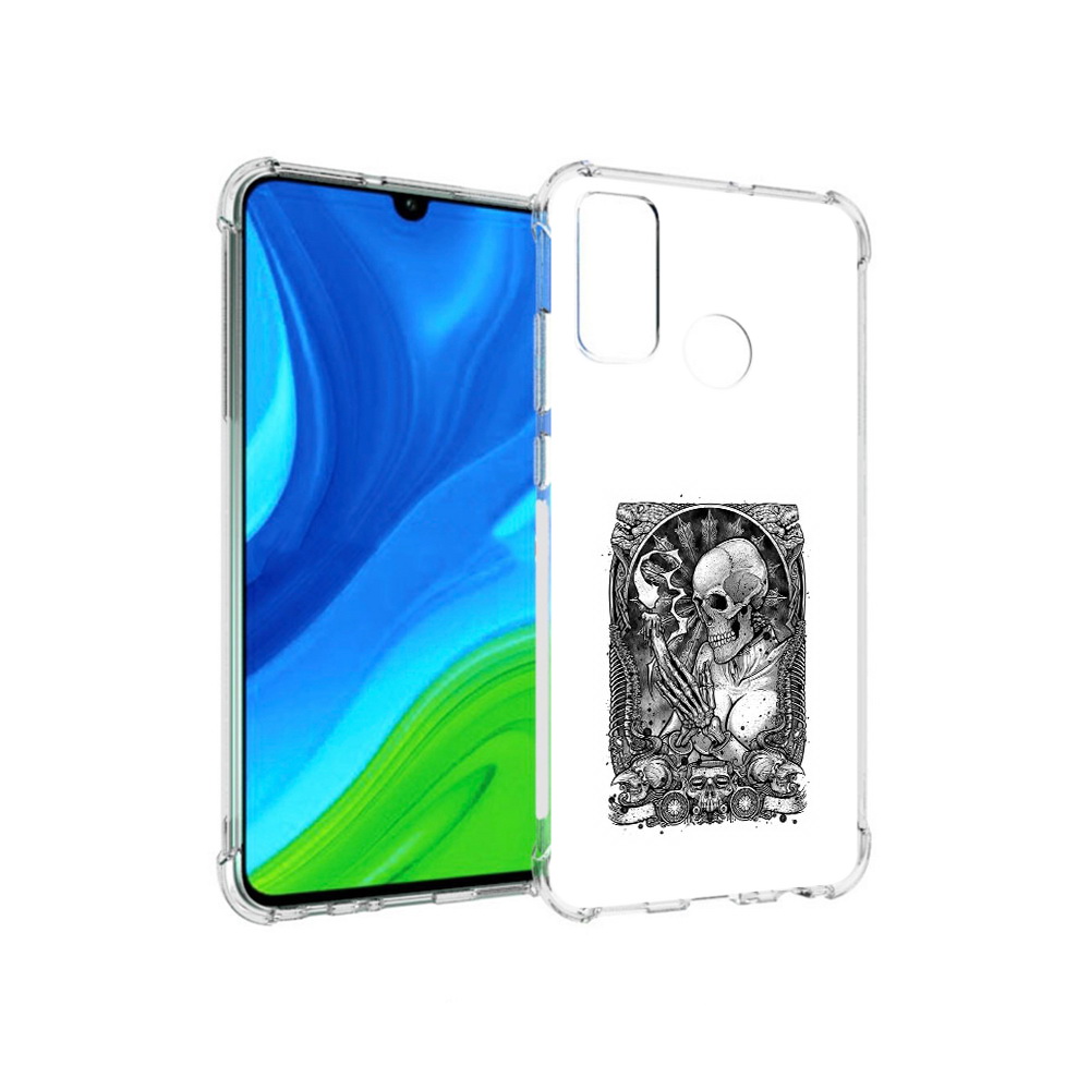

Чехол MyPads Tocco для Huawei P Smart (2020) девушка скелет, Прозрачный, Tocco
