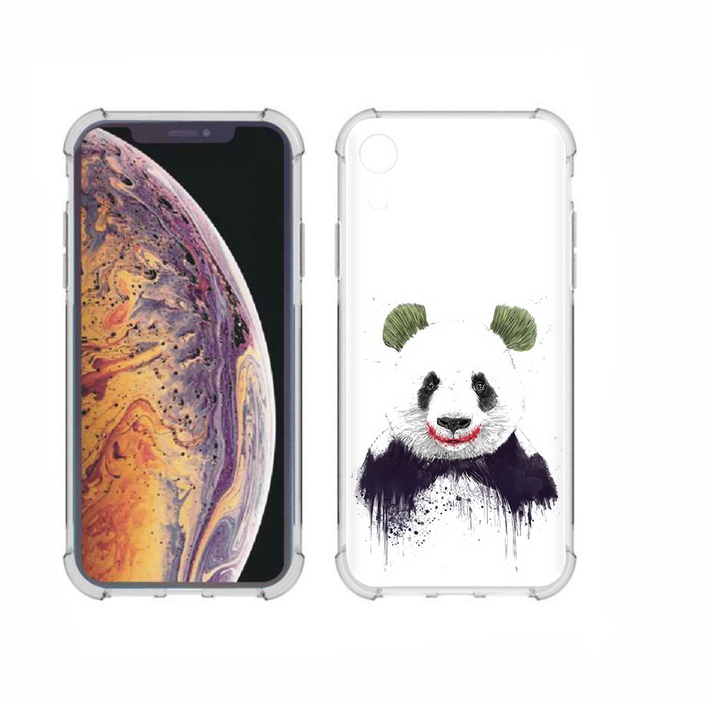 

Чехол MyPads Tocco для Apple iPhone XR панда джокер, Прозрачный, Tocco