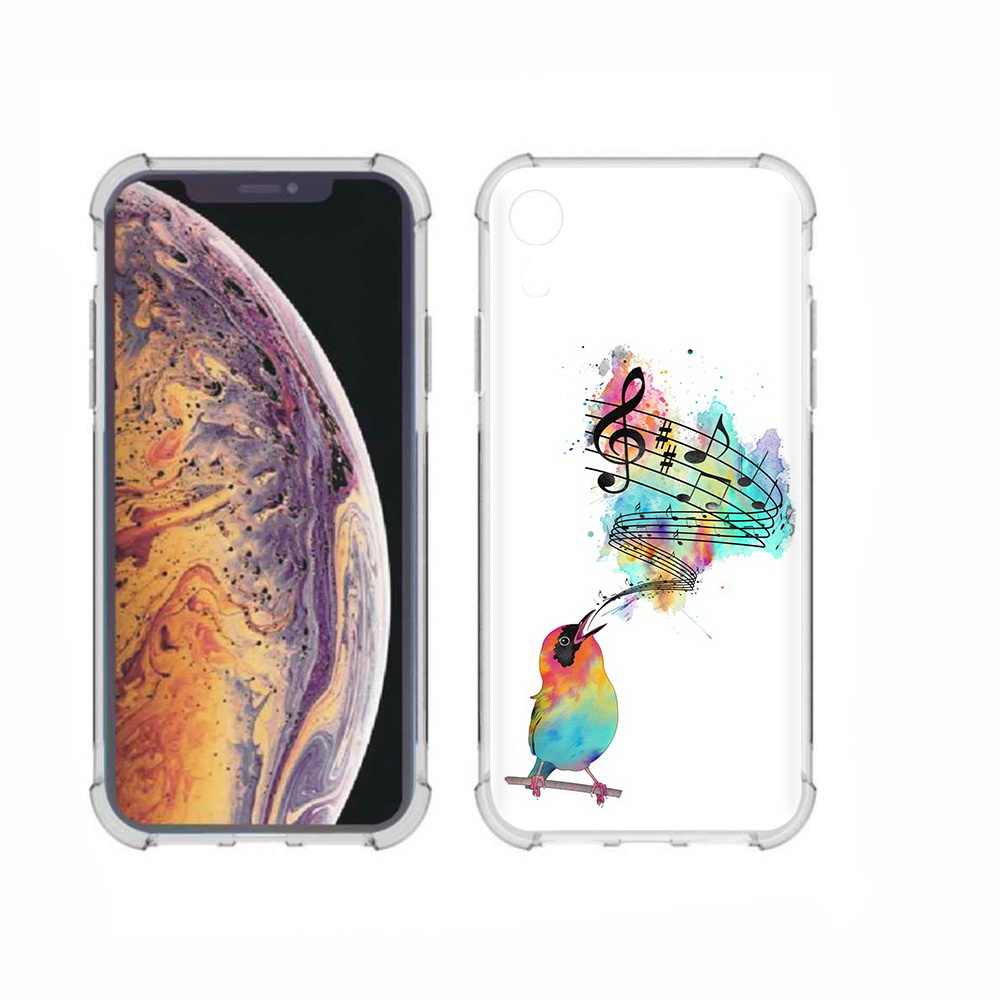 

Чехол MyPads Tocco для Apple iPhone XR певчая птичка, Прозрачный, Tocco