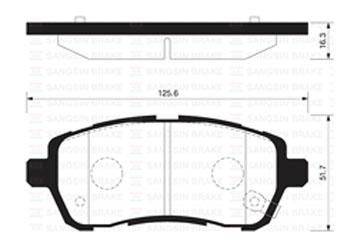 

Тормозные колодки Sangsin brake SP2113