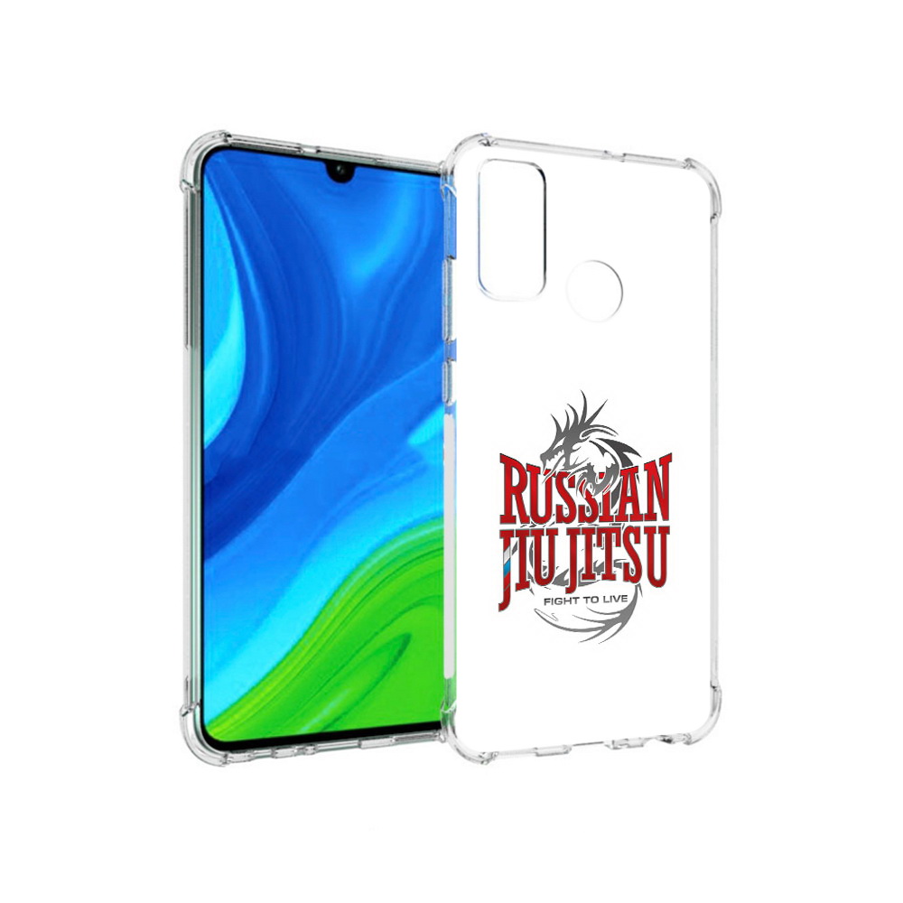 

Чехол MyPads Tocco для Huawei P Smart (2020) джиу джитсу, Прозрачный, Tocco