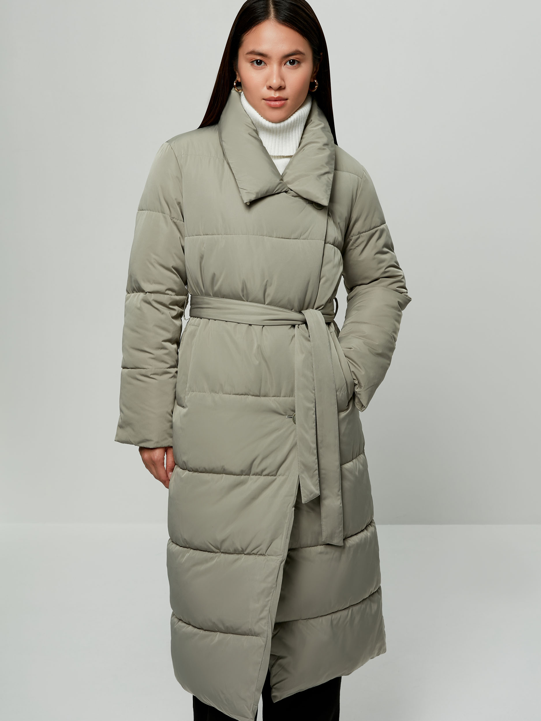 

Пальто женское ZARINA 2460428128-13 зеленое XL, 2460428128-13