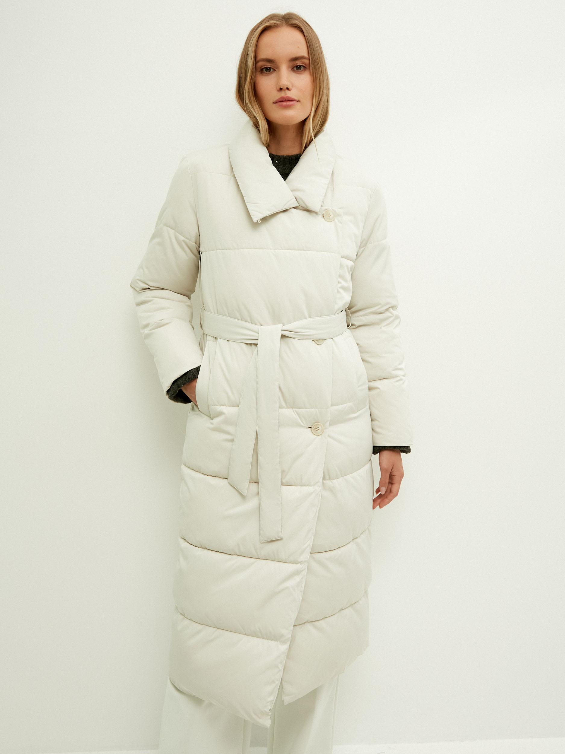 

Пальто женское ZARINA 2460428128-36 серое XS, 2460428128-36