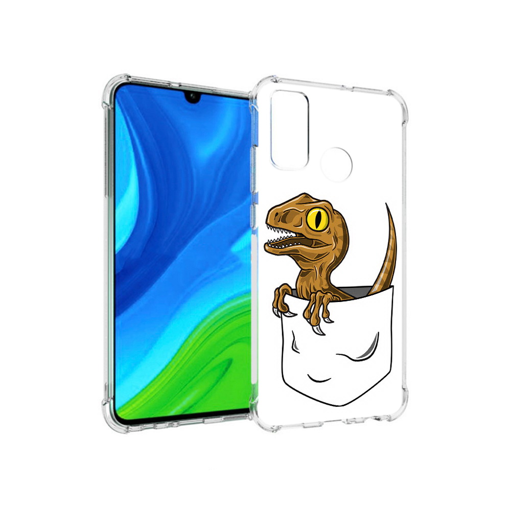 

Чехол MyPads Tocco для Huawei P Smart (2020) динозавр в кармане, Прозрачный, Tocco