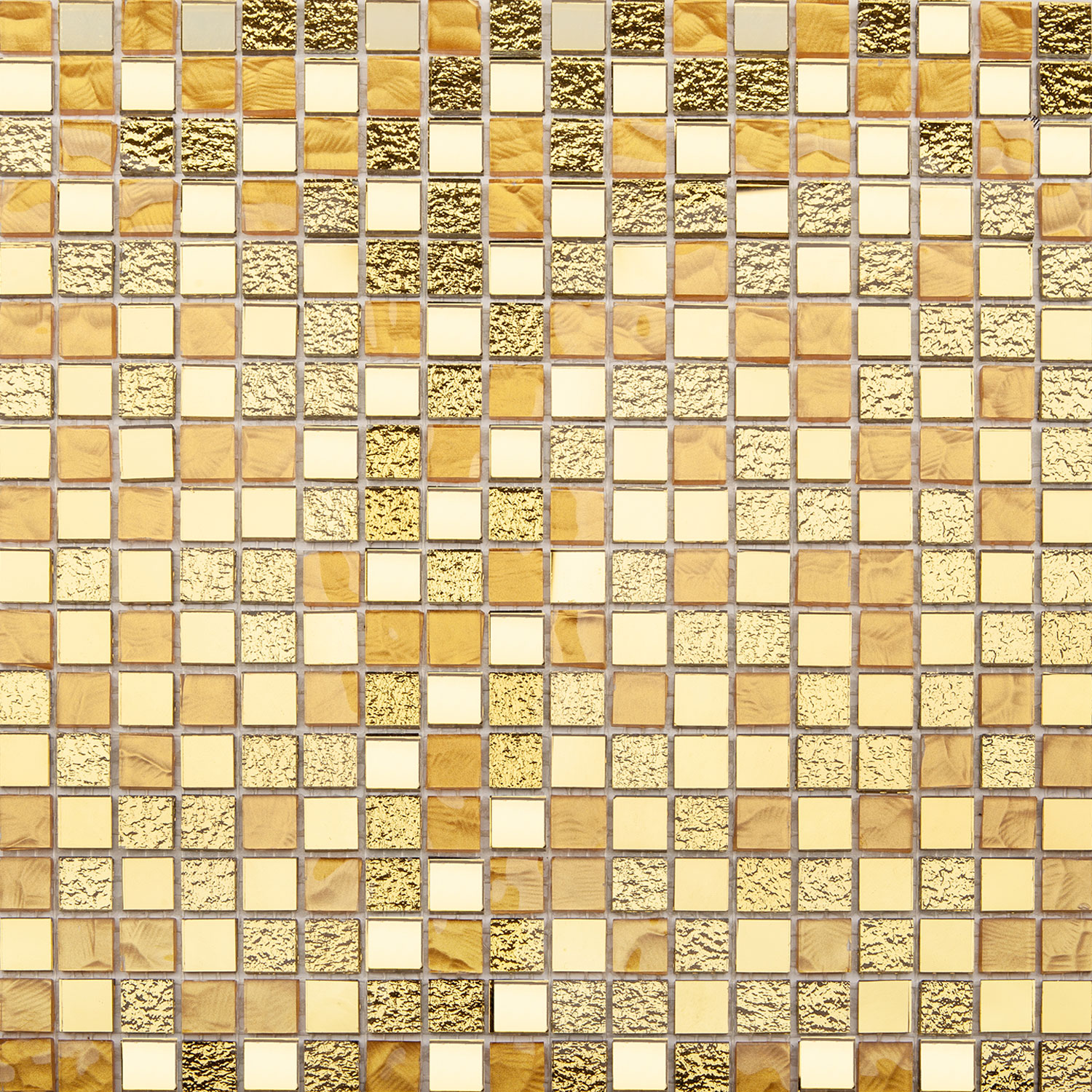 Стеклянная мозаика StarMosaic Metal золотая 30x30 см 1236070 449₽