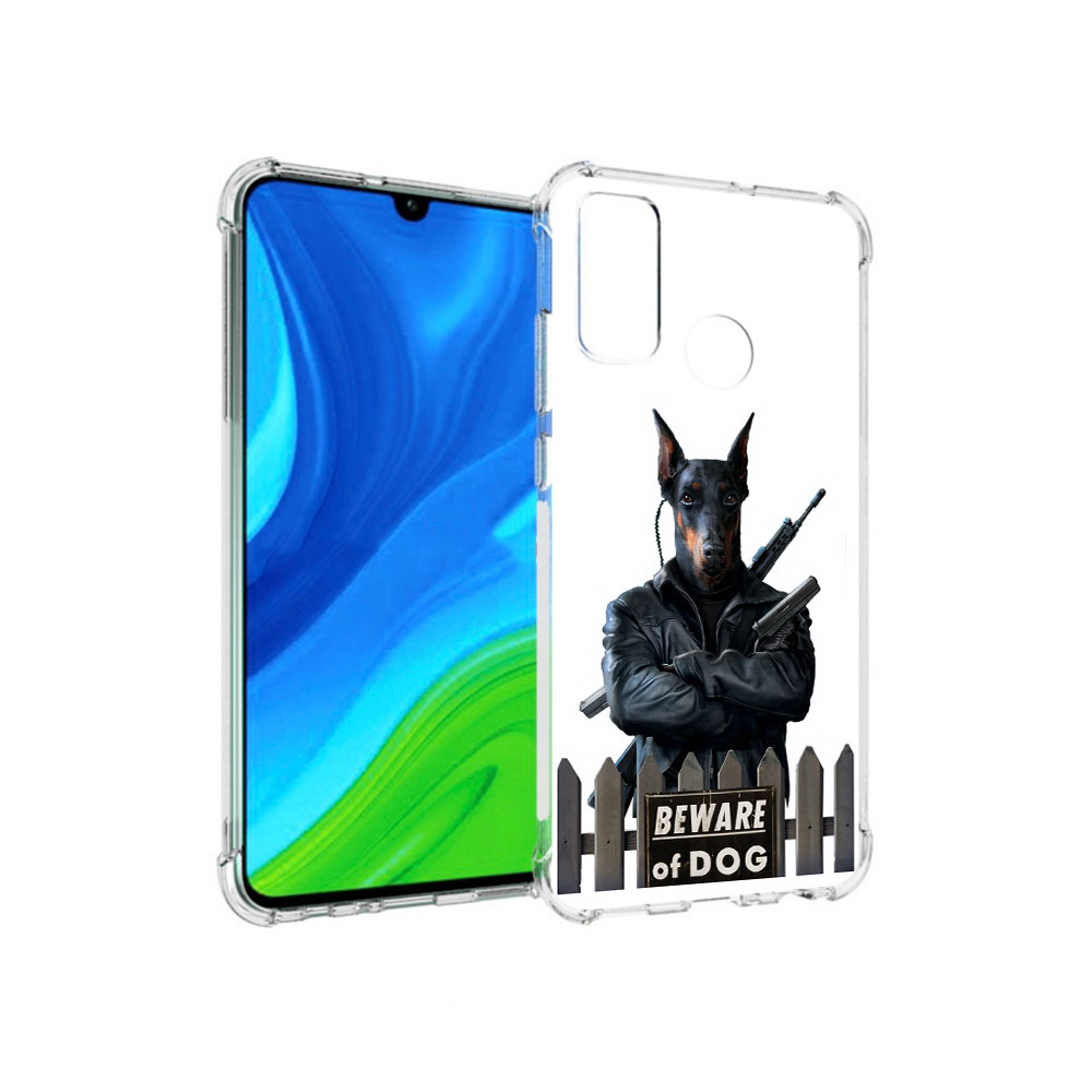 

Чехол MyPads Tocco для Huawei P Smart (2020) доберман, Прозрачный, Tocco