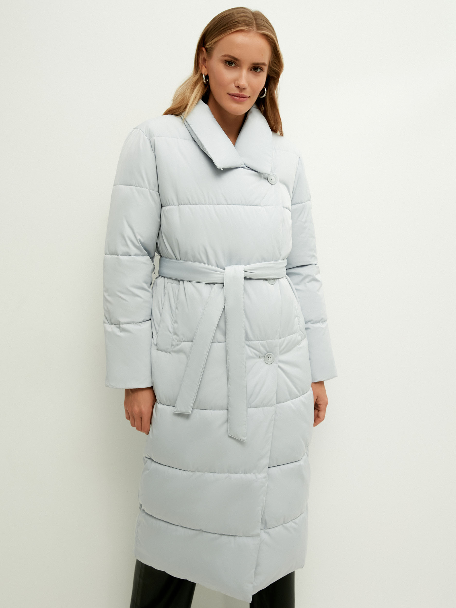 

Пальто женское ZARINA 2460428128-161 голубое XS, 2460428128-161