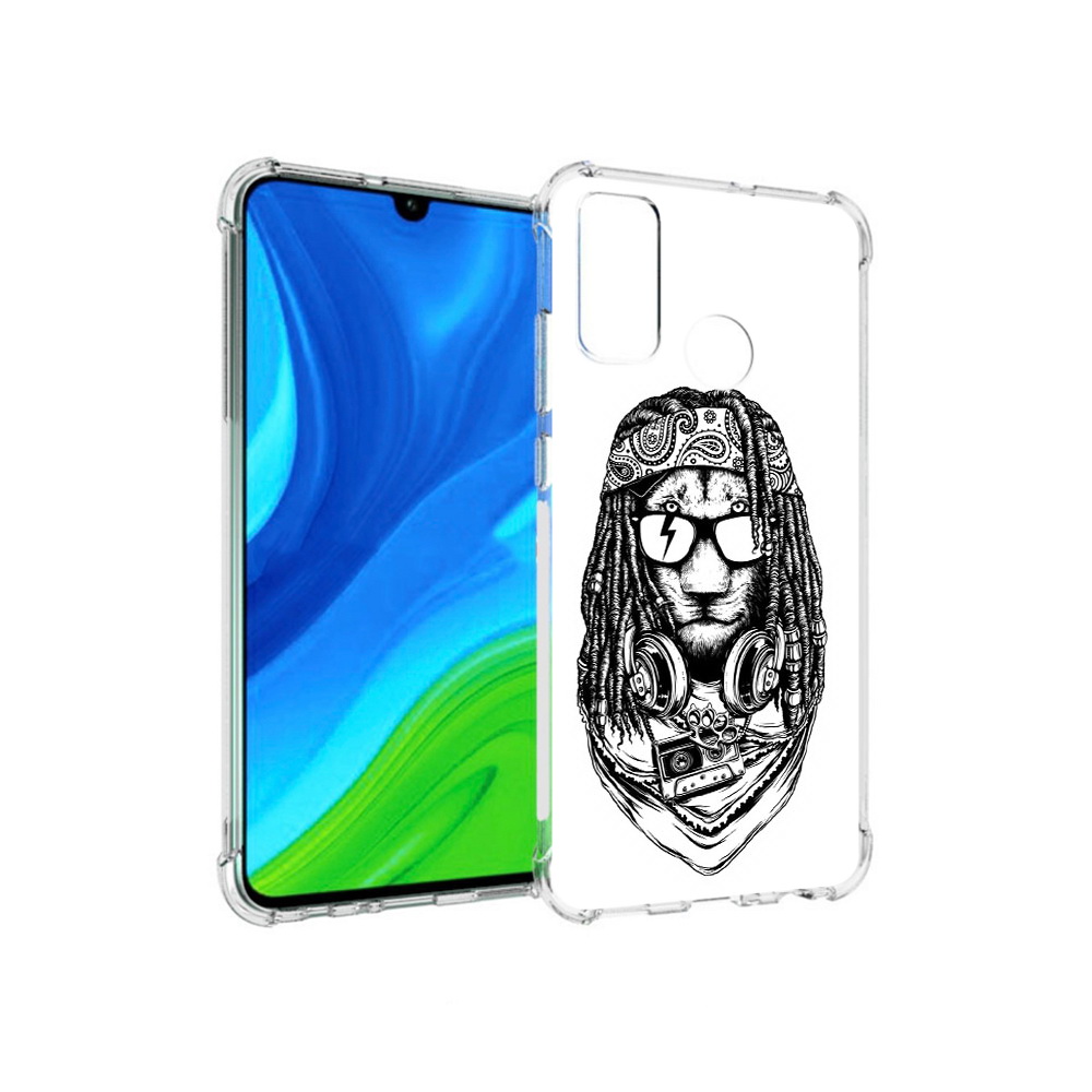 

Чехол MyPads Tocco для Huawei P Smart (2020) дреды льва, Прозрачный, Tocco