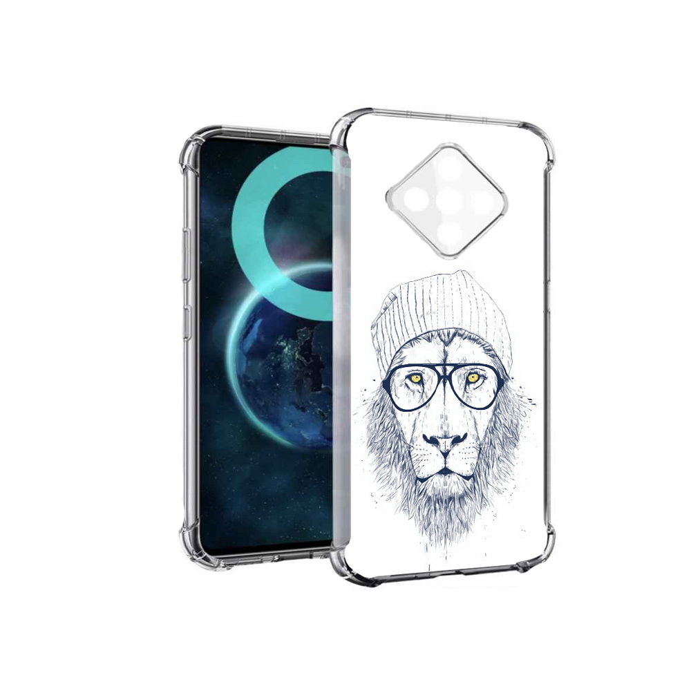 

Чехол MyPads хиппи лев для Infinix Zero 8, Прозрачный, Tocco