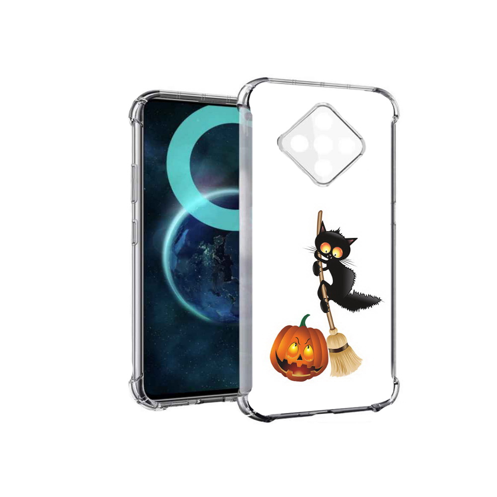 

Чехол MyPads хэлуинский котик для Infinix Zero 8, Прозрачный, Tocco