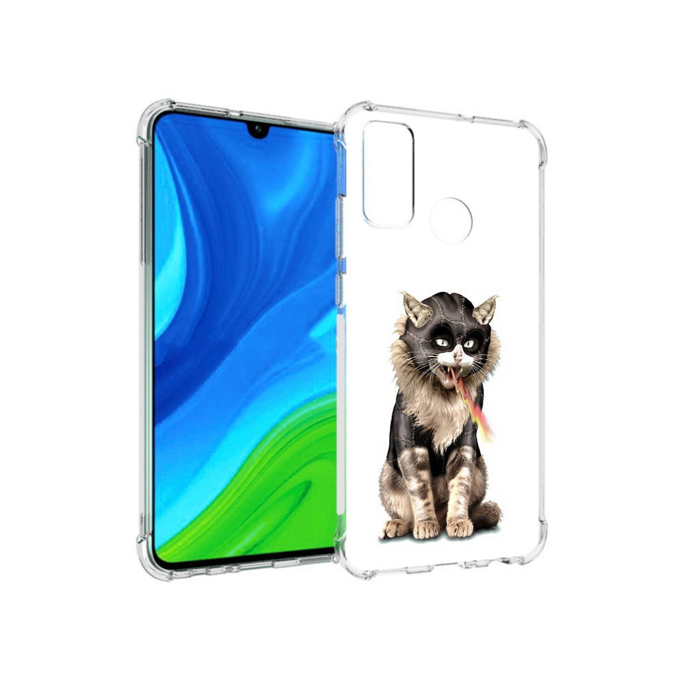 

Чехол MyPads Tocco для Huawei P Smart (2020) дьяволский кот, Прозрачный, Tocco