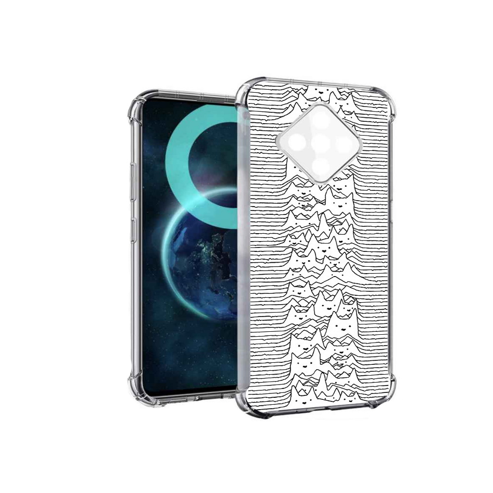 

Чехол MyPads черно белые коты 3D для Infinix Zero 8, Прозрачный, Tocco