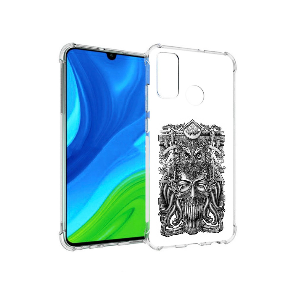 

Чехол MyPads Tocco для Huawei P Smart (2020) зубастая сова, Прозрачный, Tocco