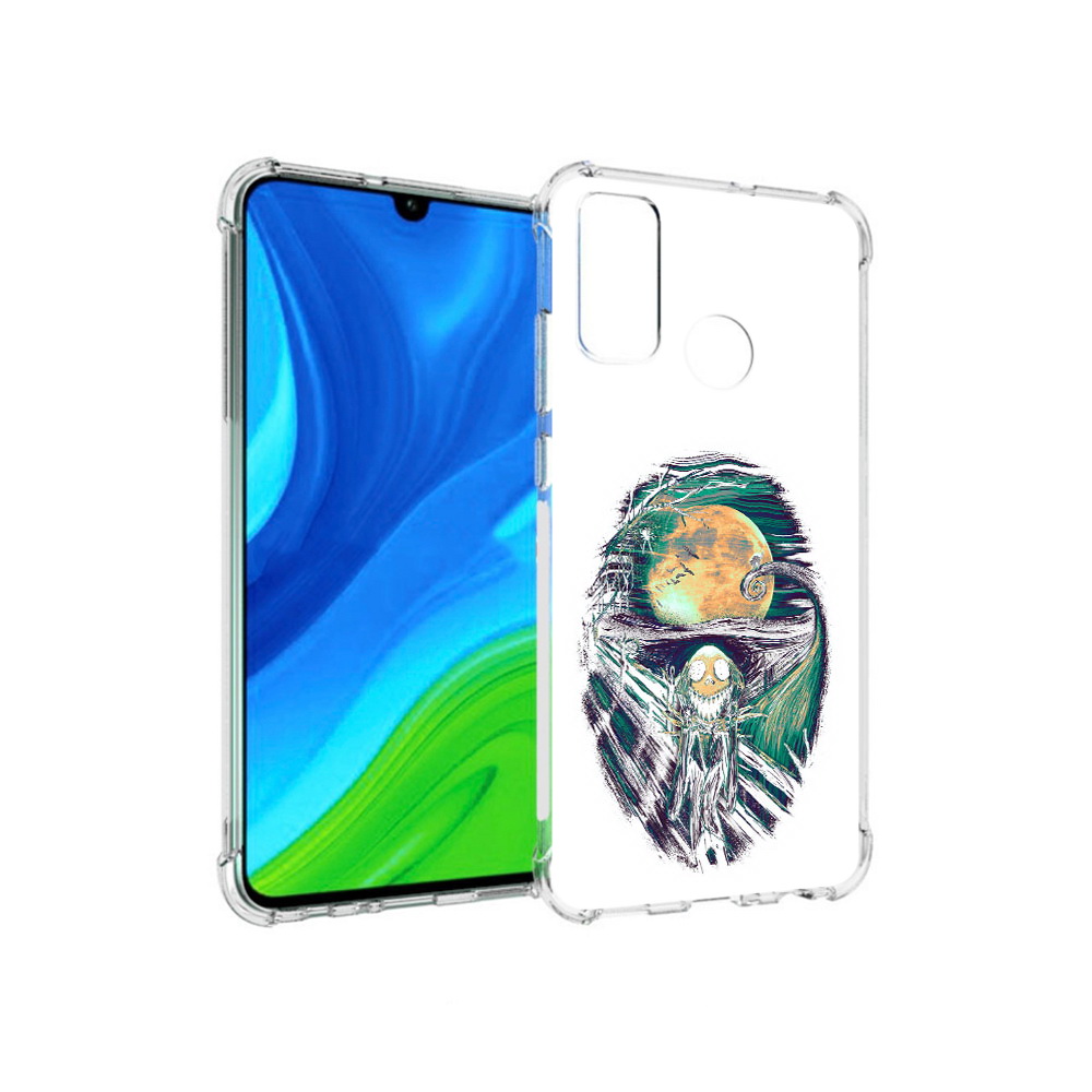 

Чехол MyPads Tocco для Huawei P Smart (2020) зубастое существо абстракция, Прозрачный, Tocco