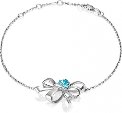 

Браслет из серебра с топазом р.  PLATINA jewelry 05-0667-00-201-0200-68, 05-0667-00-201-0200-68