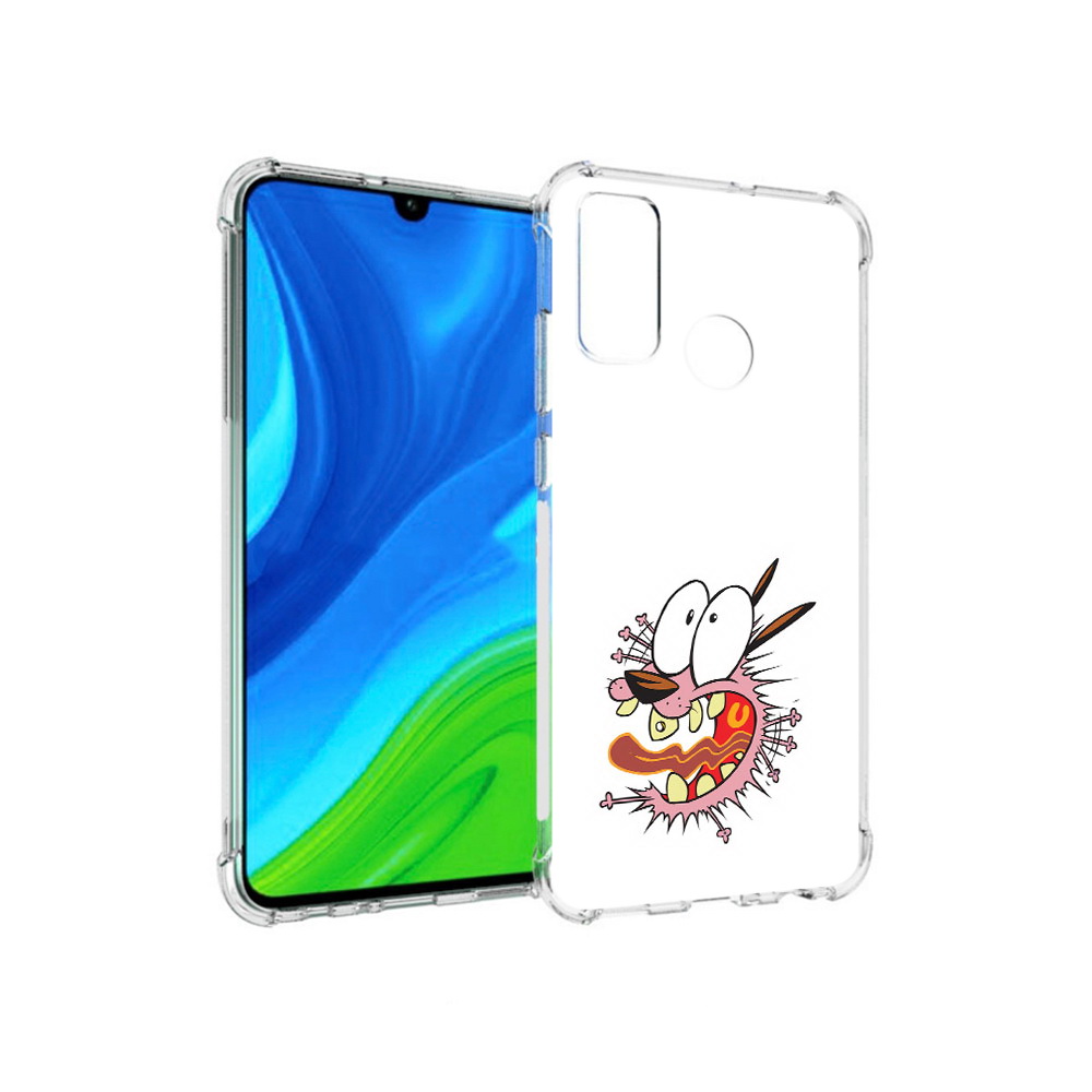 

Чехол MyPads Tocco для Huawei P Smart (2020) испуганный бобик, Прозрачный, Tocco