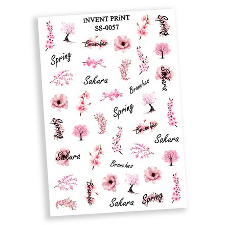 

Набор, iNVENT PRiNT, Самоклеящийся слайдер-дизайн «Цветы. Sakura. Сакура» №SS-57, 3 шт.
