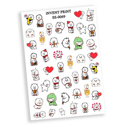 

Набор iNVENT PRiNT, Самоклеящийся слайдер-дизайн Овечки. Барашки. Мультяшки №SS-69, 3 шт