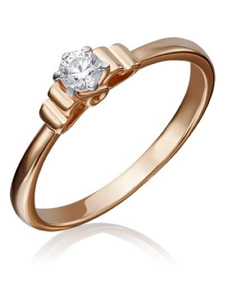 

Кольцо из красного золота с бриллиантом р. 16,5 PLATINA jewelry 01-5224-00-101-1110-30, 01-5224-00-101-1110-30