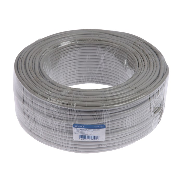 фото Кабель витая пара 5bites ft5725-100a ftp, stranded, 5e, 24awg, cca, pvc, 100 м