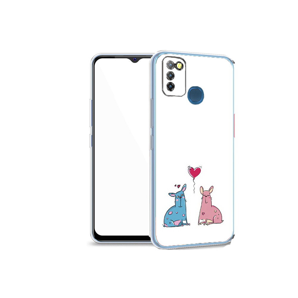 

Чехол MyPads Tocco для Infinix Hot 10 Lite Лама любовь, Прозрачный, Tocco